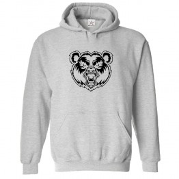 Bear Tattoo Classic Unisex Kids and Adults Pullover Hoodie									 									 									